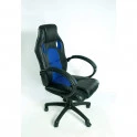Крісло геймера AZTEC, колір чорний/синій