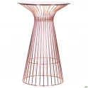 Стол барный Maleo, rose gold, glass top