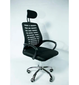 Кресло офисное REX-2, цвет черный/сетка черная