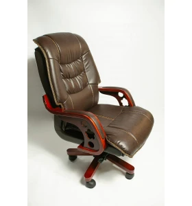 Кресло руководителя ARES PU, цвет коричневый