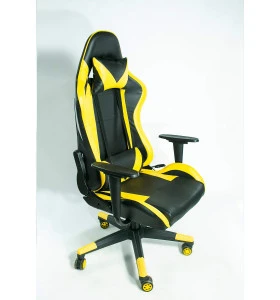 Кресло геймера GONTER, цвет черный/желтый