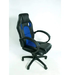Кресло геймера AZTEC, цвет черный/синий