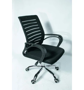 Крісло офісне FELL, колір чорний/сітка чорна