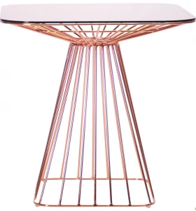 Стол Tern, rose gold, glass top