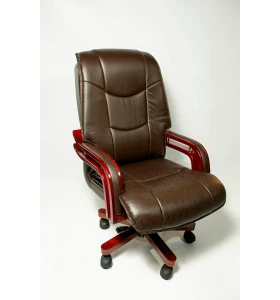 Кресло руководителя ADONIS LUX кожа, цвет коричневый
