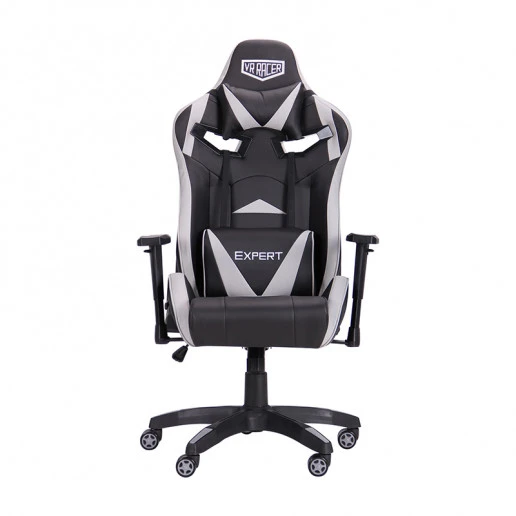 Кресло геймерское AMF VR Racer Expert Wizard Серый (PU Черный/белый)