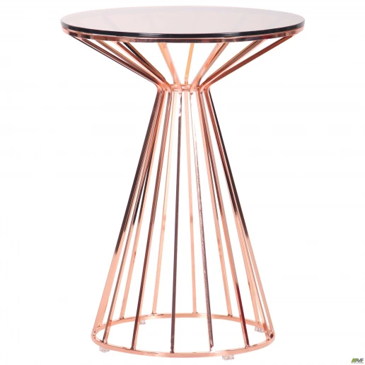 Стол Canary, rose gold, glass top