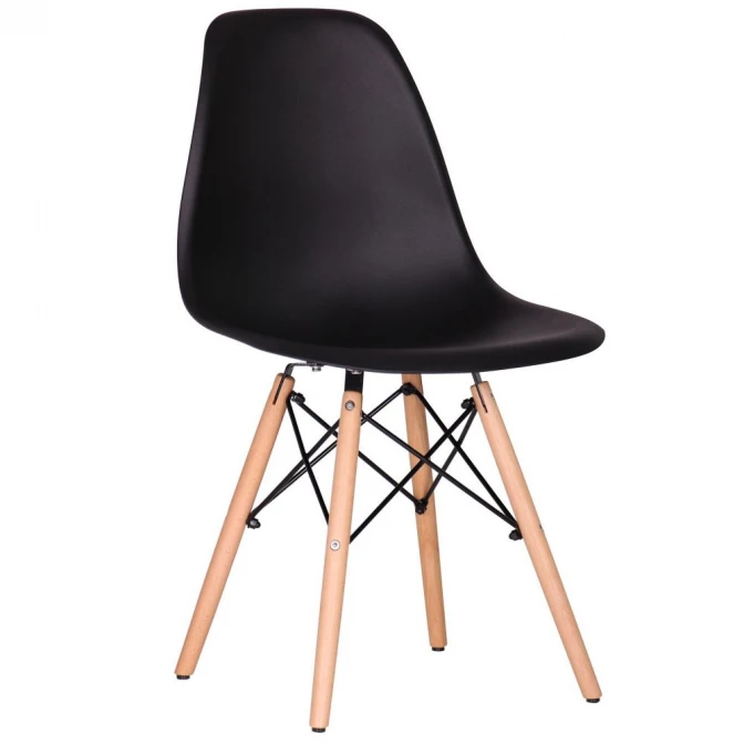 Стілець Aster RL Wood Пластик Чорний 4 штуки в коробці